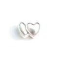 Perle Charme Coeur Double en Argent Antique pour Bracelet DIY Accessoire de Bijoux - 7