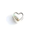 Silver heart charm large hole bead antique silver spacer DIY jewelry making accessory - 9