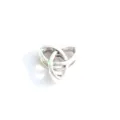 Antique silver Celtic knot large hole spacer bead for DIY European charm bracelets. - 10
