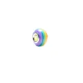 Rainbow striped resin large hole bead charm DIY bracelet jewelry accessory variant. - Rainbow Striped Gradient 11