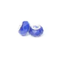 Dunkelblaue facettierte Acryl Perle mit grossem Loch fur DIY Schmuck und Armband Zubehor. - Saphirblau
