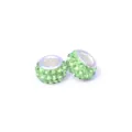 Cuentas agujero grande estrás verde DIY pulsera abalorio accesorios joyería componentes - Verde Fruta