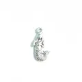 Silver mermaid charm pendant for DIY bracelet necklace jewelry making accessories - Mermaid Pendant