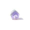 Pandora Stil lila Emailliertes Herz Charm Silber DIY Perle für Armband 1Stk - 7