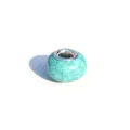 Perle à grand trou style turquoise en acrylique DIY, perle d'espacement craquelée pour bracelets. - Bleu Turquoise