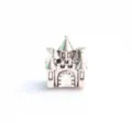 Silver castle charm bead for DIY handmade charm bracelet European style jewelry accessory - 21