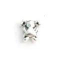 Silver plated little girl charm bead for DIY European snake chain bracelets and bangles. - 22
