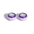 Purple white striped resin large hole beads DIY charm bracelet jewelry accessories - Purple White Striped 19