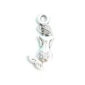 Silver mermaid charm pendant alloy DIY jewelry making accessory for bracelet necklace charms - Mermaid Pendant