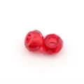Red Faceted Large Hole Resin Beads for DIY Bracelet Jewelry Making Craft Accessories - Red