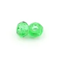 Green resin faceted large hole beads DIY jewelry making bracelet accessories shiny crystal look - Green