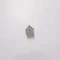 Silbernes Haus Anhänger Perle Retro Metall Spacer für DIY Bettelarmbänder und Schmuck. - Kleines Haus / Antiksilber