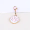 Cute enamel cat paw pendant charm with lobster clasp for DIY jewelry making bracelet necklace. - Little Foot