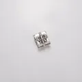 Antiksilber Legierung Geschenkschachtel Charm Perle für DIY Armband Schmuckherstellung Schleife. - Geschenkbox / Antiksilber