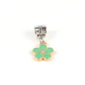 Mintgrün Blumen Anhänger DIY Metall Charm für Armband Halskette Schmuckherstellung Zubehör - Minzgrüne Blume