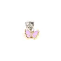 Purple Butterfly Charm Pendant DIY Alloy Dangle Bead for Bracelet Necklace Jewelry Making - Purple Butterfly