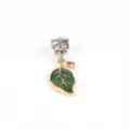 Grüner Blatt Legierung DIY Anhänger Charm für Armband Halskette Schmuck Zubehör - Grüne Blätter