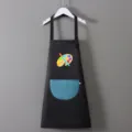 Grembiule pittura impermeabile per bambini con tavolozza, ideale per asilo e scuola. - Grembiule Blocco Colore Nero-Blu (Tavolozza)