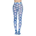 Weihnachten bedruckte Damen Strumpfhose winterliche warme Thermo Strumpfhose festlich - Einheitsgröße / Stil 10