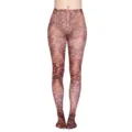 Weihnachtsstrumpfhose für Damen mit goldenem Tannenbaum Motiv, elastische Festtagsstrumpfhose. - Einheitsgröße / Stil 3