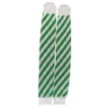 Chaussettes montantes rayees vert et blanc, bas longs et lisses pour femmes, style de fete. - Taille unique / Rayé Imprimé Vert Blanc