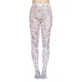 Weihnachten bedruckte Strumpfhose für Damen, weiße Thermotransfer gemusterte Feinstrumpfhose. - Einheitsgröße / Stil 9