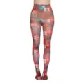 Weihnachts bedruckte Strumpfhose, festliche Karo Muster elastische Damen Strumpfhose. - Einheitsgröße / Stil 21