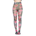 Festliche Weihnachtsblumen Strumpfhose für Damen, gemusterte Feiertagsstrümpfe. - Einheitsgröße / Stil 27