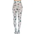 Weihnachtsbaum Druck Strumpfhose für Damen, festliche Winter Thermotransfer Strumpfhose Mode. - Einheitsgröße / Stil 31