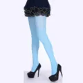 Solid color light blue tights women sexy pantyhose fashion party club hosiery daily wear - Light Blue Tights