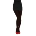 Solid color women pantyhose comfortable stretch tights variant for daily wear and party fashion. - Black Tights