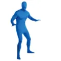 Traje corporal azul disfraz de hombre invisible Halloween atuendo de cosplay de escena - Azul