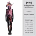 Disfraz de Cabeza de Sirena para Niños Halloween Juego de Terror Monos con Máscara - XS / Flauta de Alarma