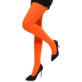 Lebendige neonorange Damenstrumpfhose blickdichte Strumpfhose fur stylische Alltagsoutfits - Einheitsgröße / Neon Orange Strumpfhose