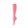 Rosa vertikal gestreifte kniehohe Kompressionssport-Socken für Damen Wadenstrumpf. - S/M (Empfohlen 34-39) / Rosa