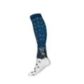 Calcetines altos de Navidad con bonitos diseños de renos y copos de nieve invernales. - Estilo 19