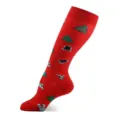 Lindos Calcetines de Algodón con Motivo de Árbol de Navidad Rojo Medias de Compresión - Estilo 31