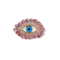 DIY handgemaakte kralen geborduurde oog patch strass applicatie voor kleding tassen. - 2# Roze Borduurwerk Basis