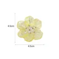Gelbes 3D sechsblättriges Blumen DIY Schmuckaccessoire, eleganter Haarschmuck, 4.5cm Größe. - Stil 1 / Gelb