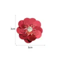 Parche de flor de lentejuelas rojas 3cm DIY accesorios de ropa artesanía decoración aplique. - Estilo 7