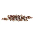 Perlen spitze Applikation mit 3D Blumen, Strass und Perlen für DIY Kleid und Hut Dekor. - Stil 2