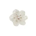 Durchsichtiges sechsblättriges Perlenblumen Detail, ideal für DIY Haarschmuck Basteln. - Stil 3 / Transparent