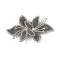 Crystal rhinestone orchid flower patch DIY shimmering garment apparel accessory craft decor - Style 9