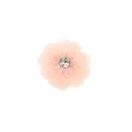 Primer plano de parche de flor de lentejuelas rosa claro con cristal, ideal para manualidades. - Estilo 11
