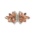 Sparkling crystal rhinestone shoe clip garment accessory craft close-up detail view - Style 14