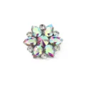 Crystal rhinestone flower patch, colorful glass stone DIY craft accessory for shoes and clothes. - Style 8