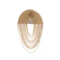 Gold rhinestone tassel epaulet patch diy fashion suit evening dress accessory details - Style 10 Without Brooch Pin
