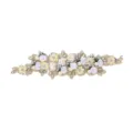 Beaded Lace Patch 3D Flower Embroidery DIY Wedding Dress Hat Decoration White Yellow - Style 11