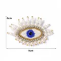 Gedetailleerde close-up van handgemaakte kraal boze oog patch voor DIY kleding accessoires. - 5#