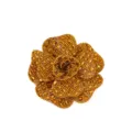 Kristall Strass Rosenblüte Zubehör DIY handgemachte glänzende Kleidung Dekoration. - 6cm / Gold